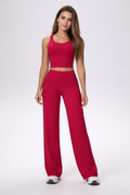 Pantalón Recto Sculpt Rojo