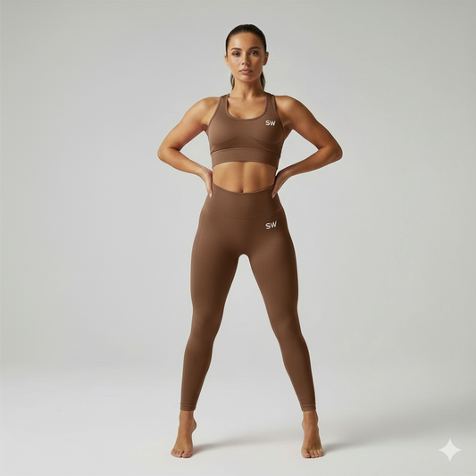 Set Seamless 2 piezas marron