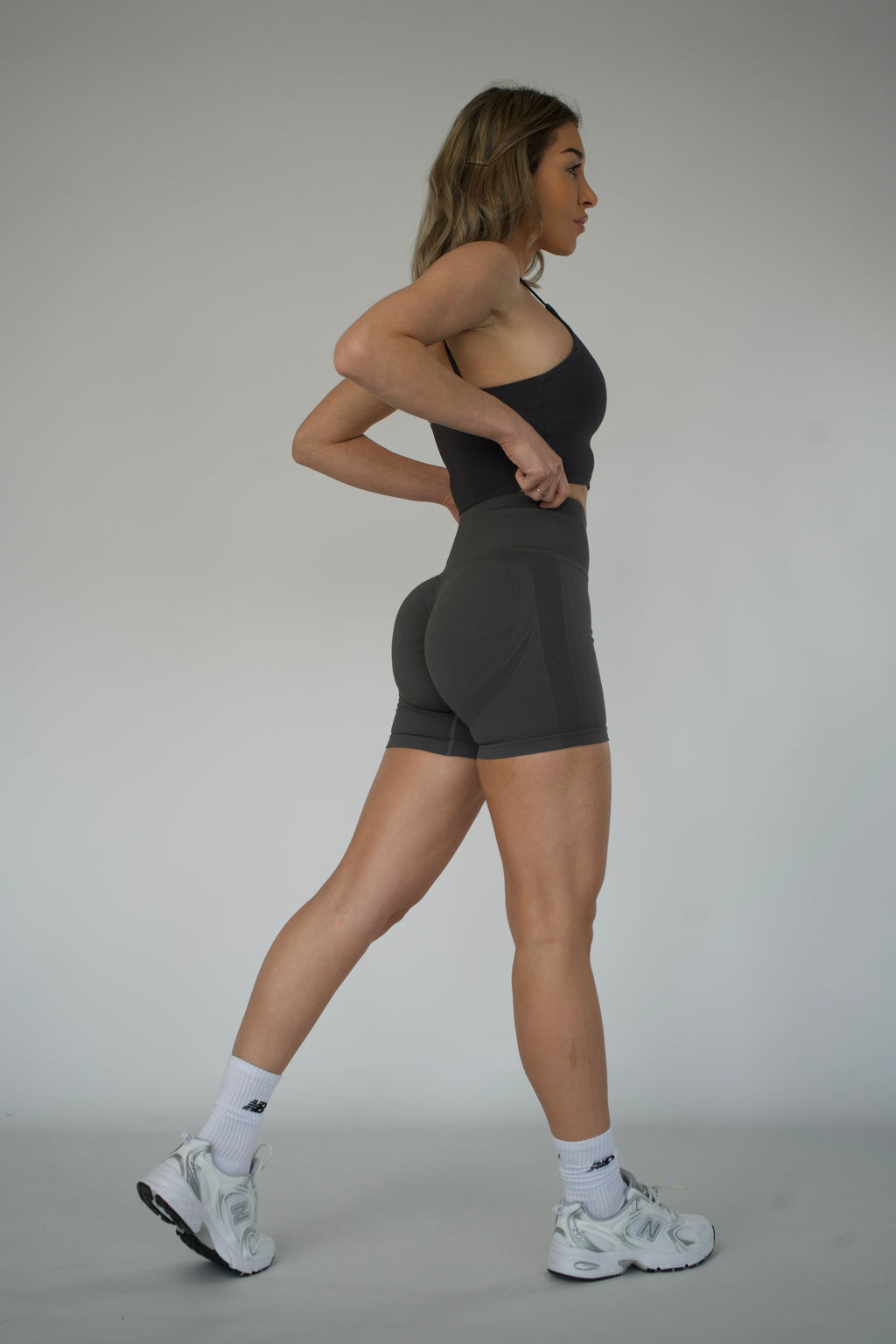 Legging corto Push Up Gris