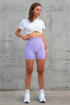 Legging Corto Push Up Lila